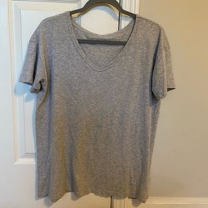 Aerie Distressed V-Neck Boyfriend T-Shirt